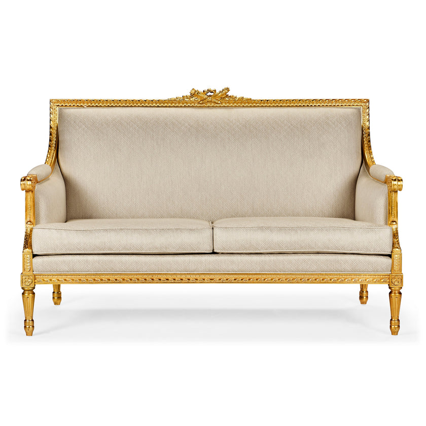Jonathan Charles Versailles Gold Leaf Two-Seater Sofa ( 495426-GIL-F200 )