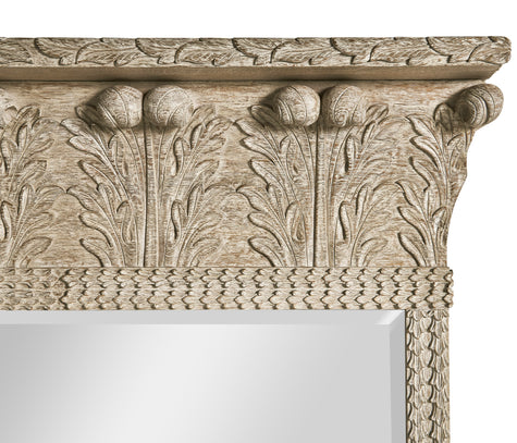 Jonathan Charles Rothesay Venetian White Oak Mirror ( 530122-VWO )