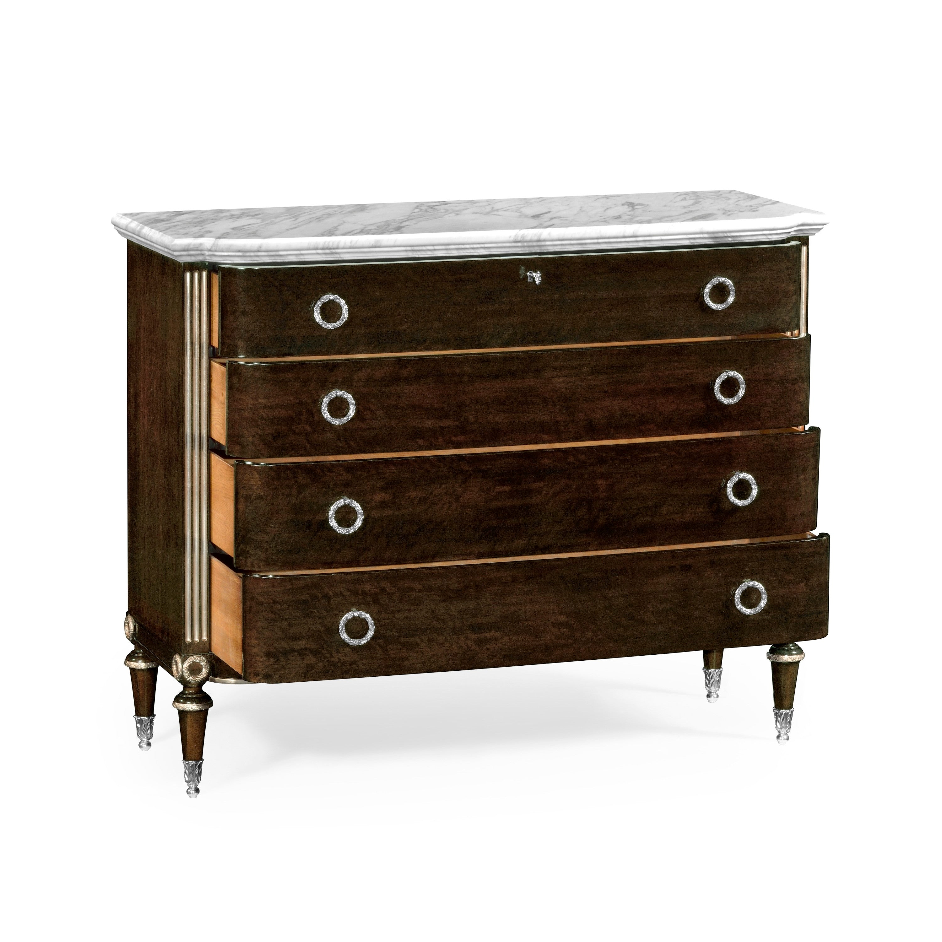 Jonathan Charles Black Eucalyptus Chest of Drawers ( 495561-BEC )