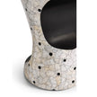 Jonathan Charles Dalmatian Eggshell Round Lamp Table ( 495511-ED001 )