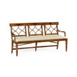 Jonathan Charles Regency Walnut Three Seater Bench ( 495627-CWM-F001 )
