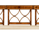 Jonathan Charles Regency Walnut Three Seater Bench ( 495627-CWM-F001 )