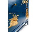 Jonathan Charles Chinoiserie Antique Blue Chest of Drawers ( 500249-PRB )