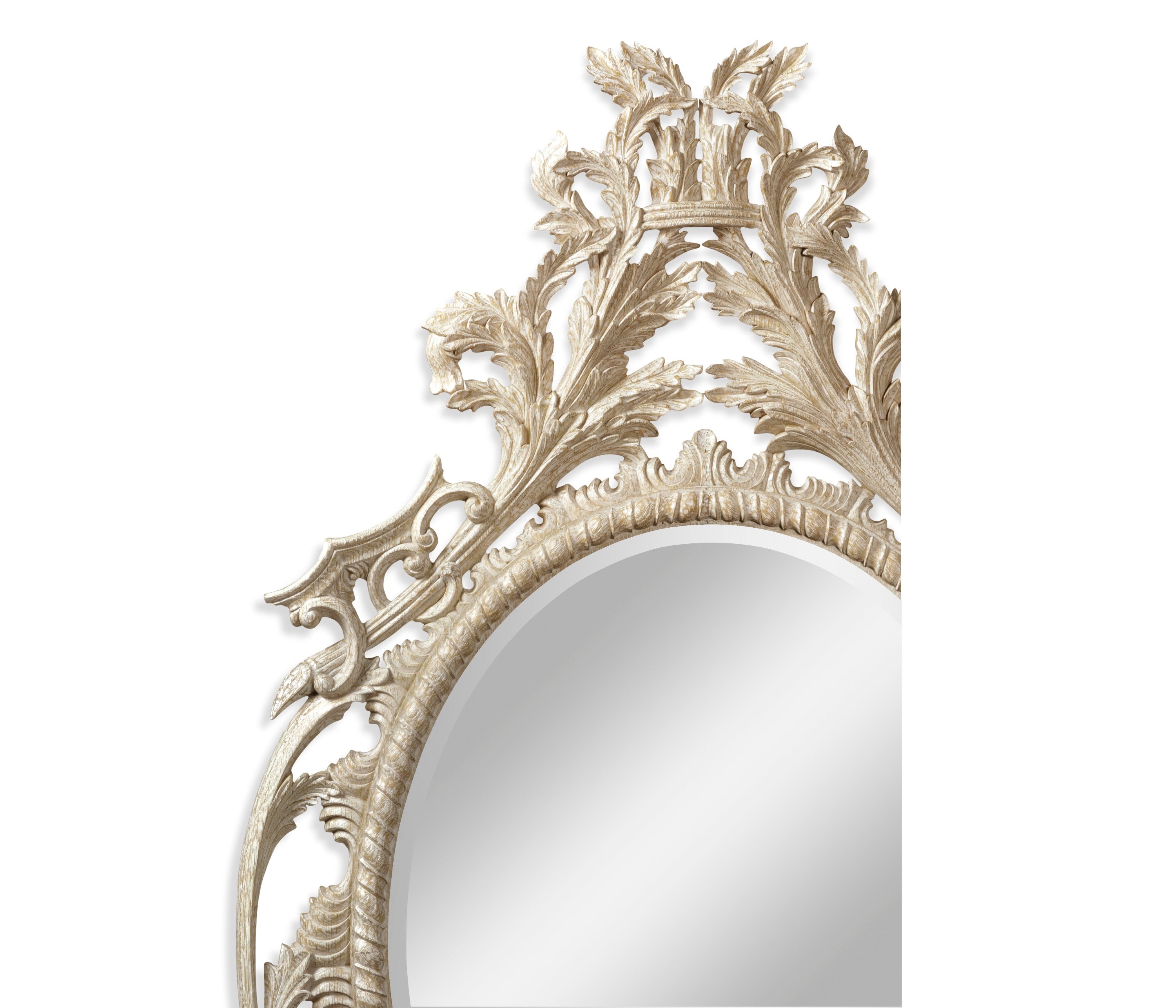 Jonathan Charles Leicester Venetian White Oak Mirror ( 530162-VWO )