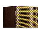 Jonathan Charles Four-Point Star 3D Geometric Cabinet ( 500020-WDG )