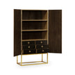 Jonathan Charles Four-Point Star 3D Geometric Cabinet ( 500020-WDG )
