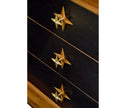 Jonathan Charles Four-Point Star 3D Geometric Cabinet ( 500020-WDG )
