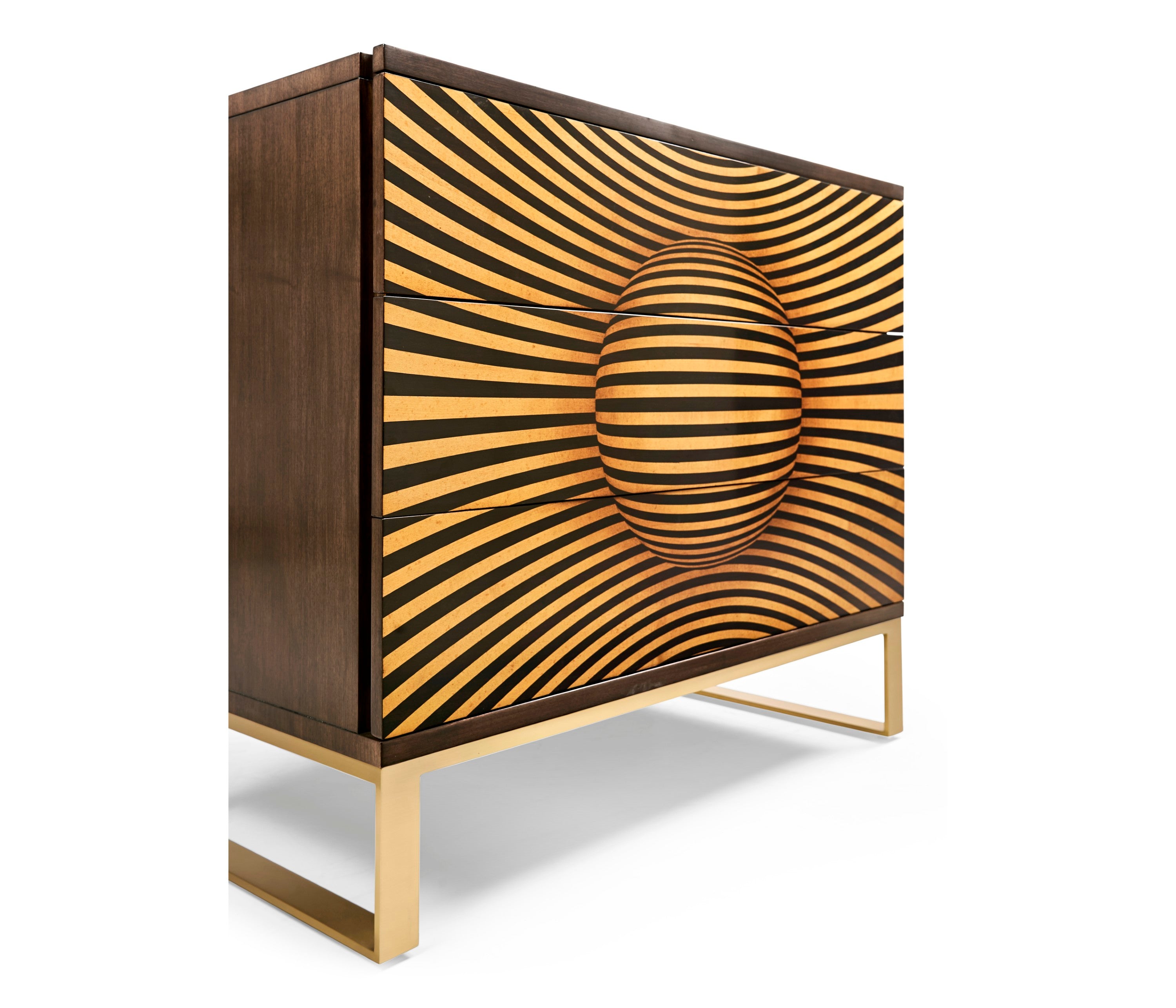 Jonathan Charles 3D Op Art Chest of Drawers ( 500082-SWB )
