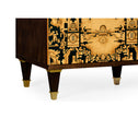 Jonathan Charles Dark Gold Hand Painted TV Cabinet ( 500142-WDG )