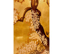 Jonathan Charles Modern Asian Smoky Black & Gold Cabinet ( 500171-AGF-BLG )