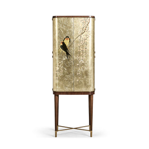 Jonathan Charles Handpainted Light Gold Foil Cabinet ( 495893-WRC-LGF )