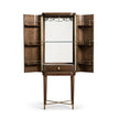 Jonathan Charles Handpainted Light Gold Foil Cabinet ( 495893-WRC-LGF )