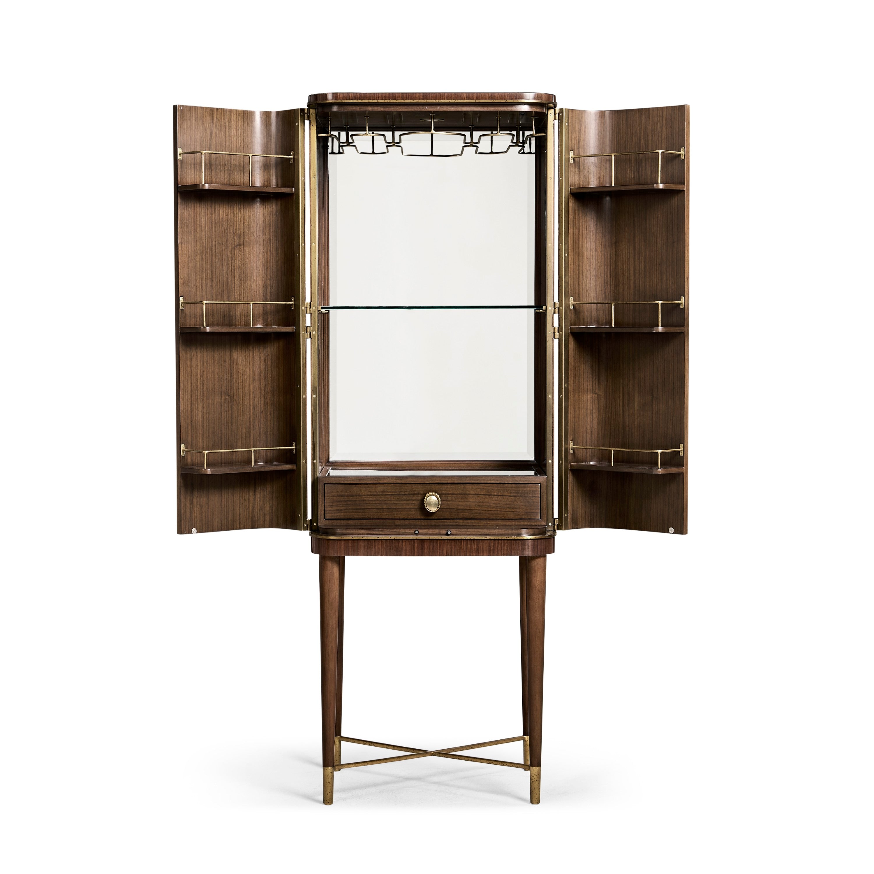 Jonathan Charles Handpainted Light Gold Foil Cabinet ( 495893-WRC-LGF )