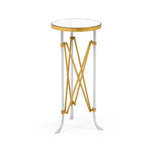 Jonathan Charles S. Rnd Antique Glass Vanity Table ( 500180-BSG-GAM )