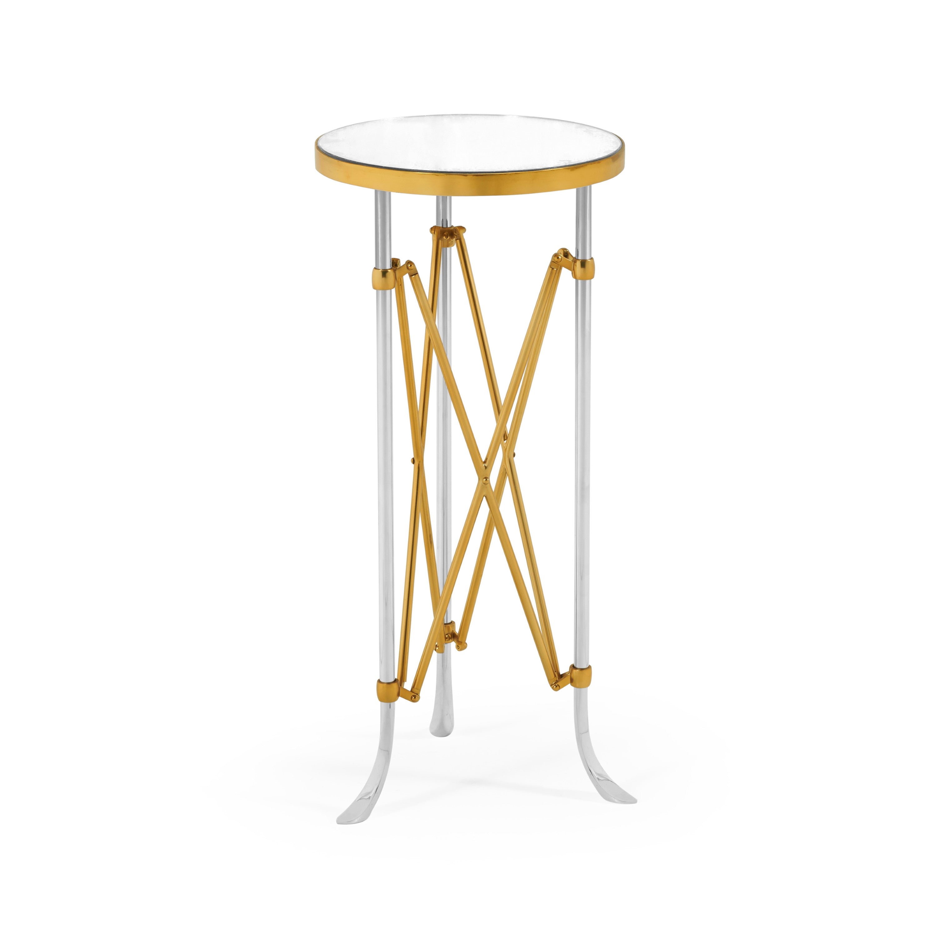Jonathan Charles S. Rnd Antique Glass Vanity Table ( 500180-BSG-GAM )