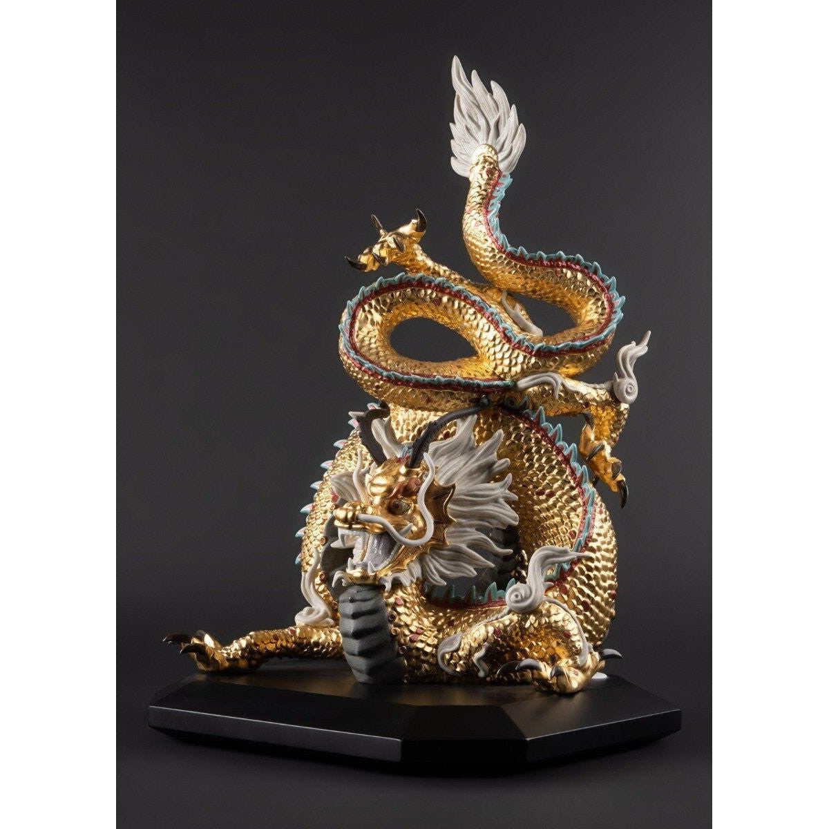 Lladro Protective dragon golden -Special Edition