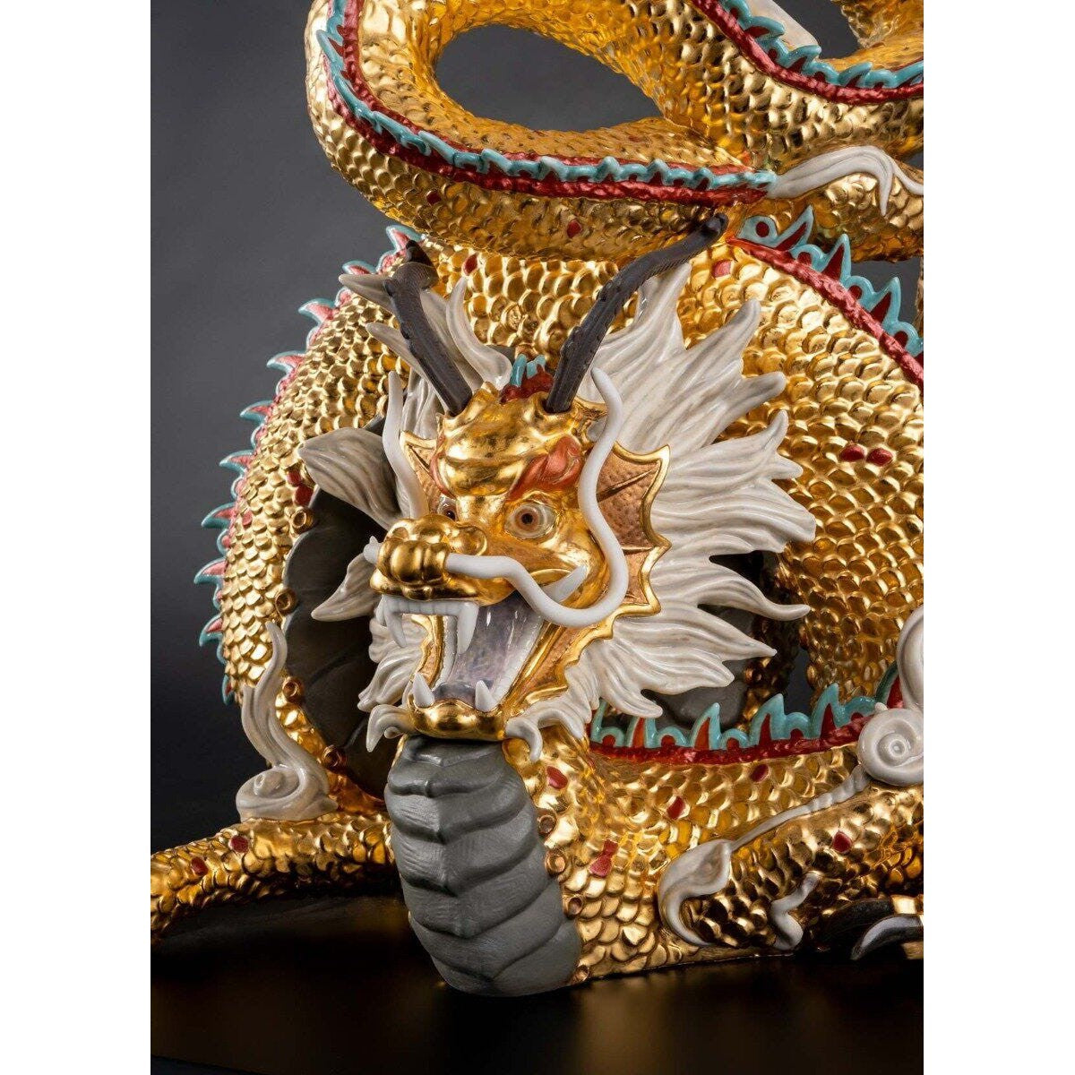 Lladro Protective dragon golden -Special Edition