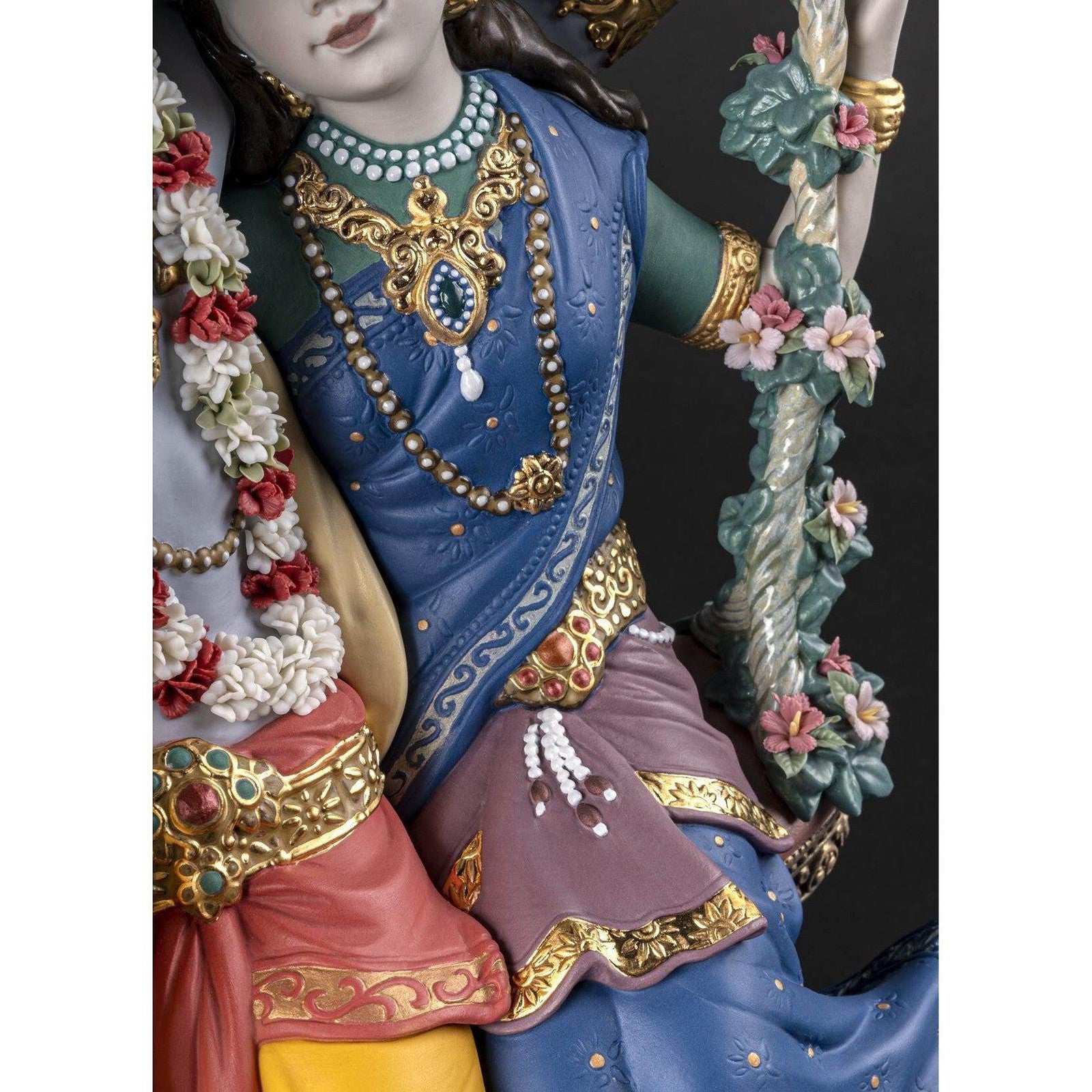 Lladro Radha Krishna on a Swing