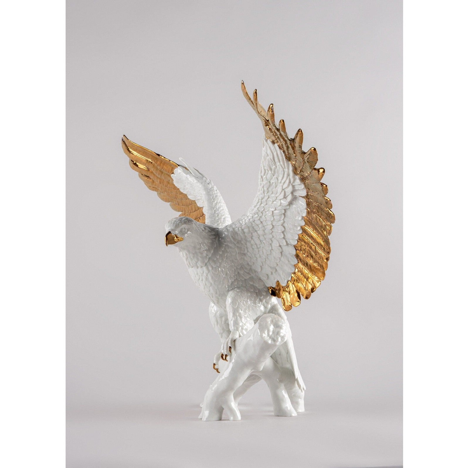Lladro Freedom eagle white-copper