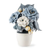 Lladro Vase with flowers blue