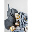 Lladro Vase with flowers blue