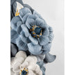 Lladro Vase with flowers blue