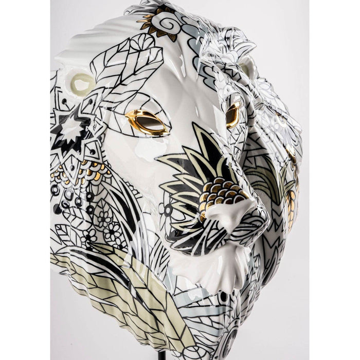 Lladro Lion Mask / Wild Nature