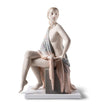 Lladro Nude with shawl metallic