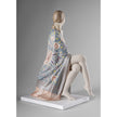 Lladro Nude with shawl metallic