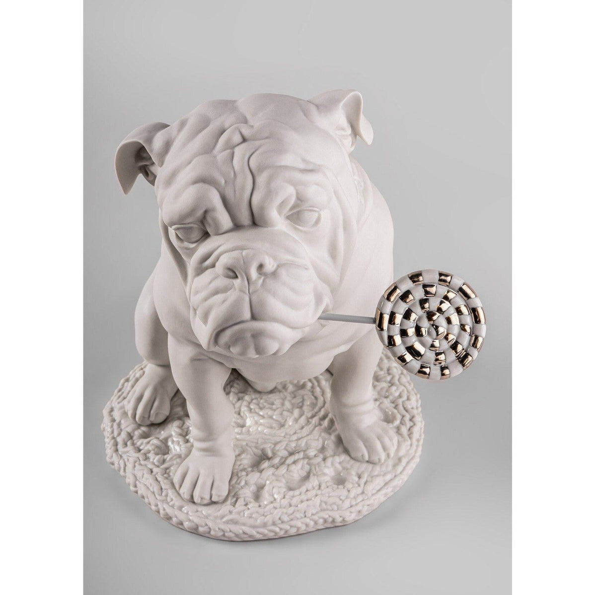 Lladro Bulldog With Lollipop (Re-Deco)