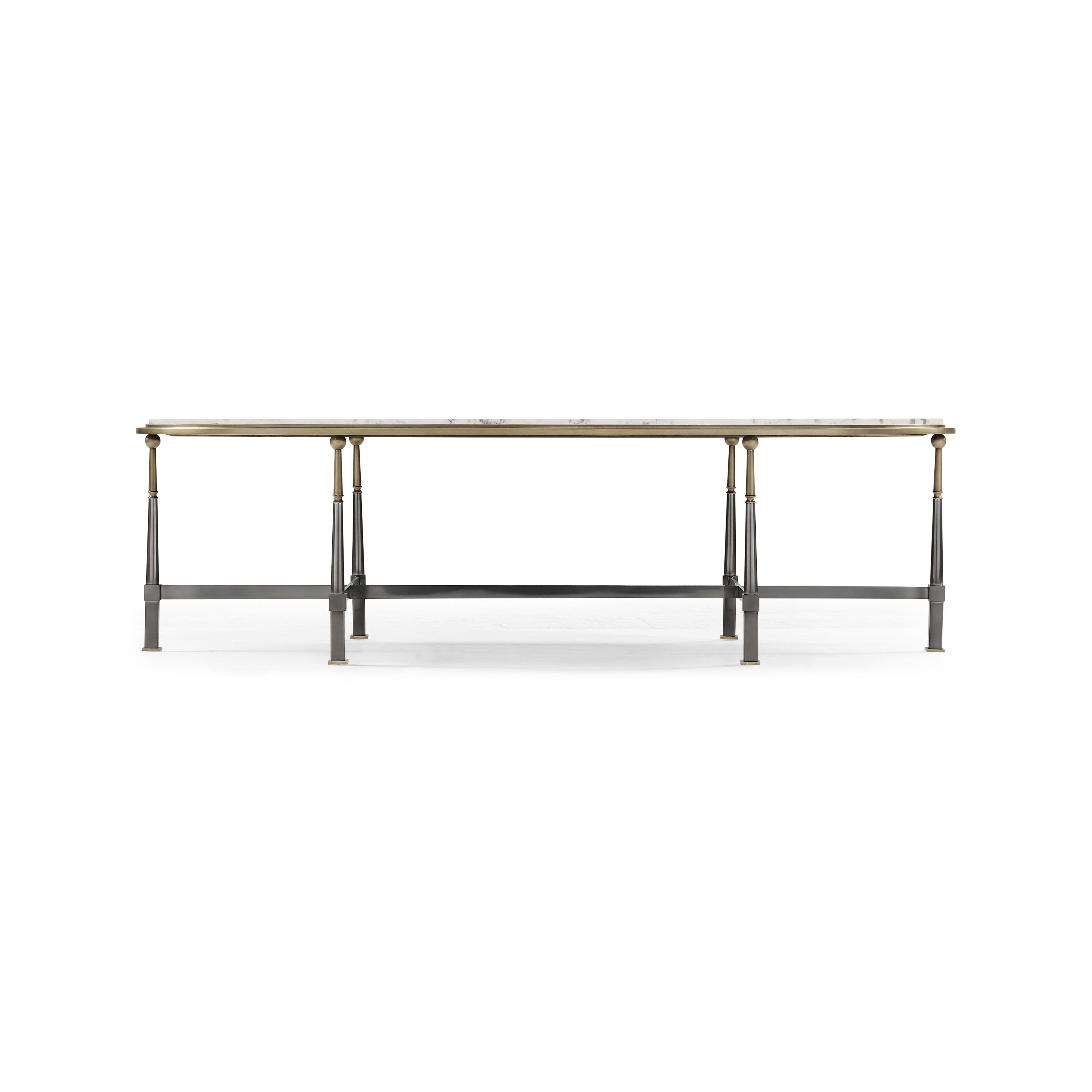 Jonathan Charles Hamilton Oval Cocktail Table ( 496064-SDG-M025 )