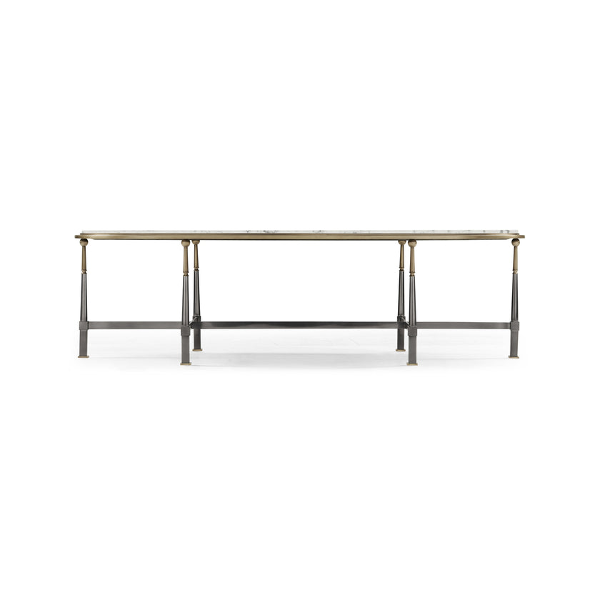 Jonathan Charles Hamilton Oval Cocktail Table ( 496064-SDG-M025 )