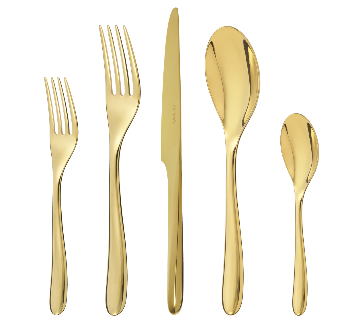 Christofle L'Ame de Christofle Stainless Steel- PVD 5-Piece Place Setting Gold