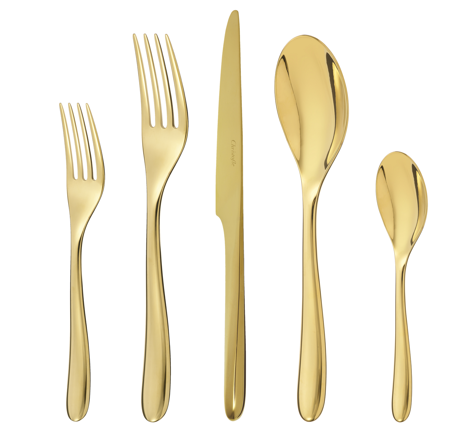 Christofle L'Ame de Christofle Stainless Steel- PVD 5-Piece Place Setting Gold