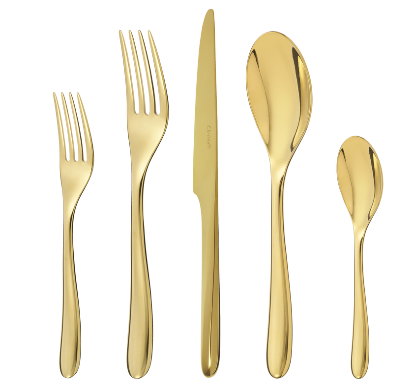 Christofle L'Ame de Christofle Stainless Steel- PVD 5-Piece Place Setting Gold