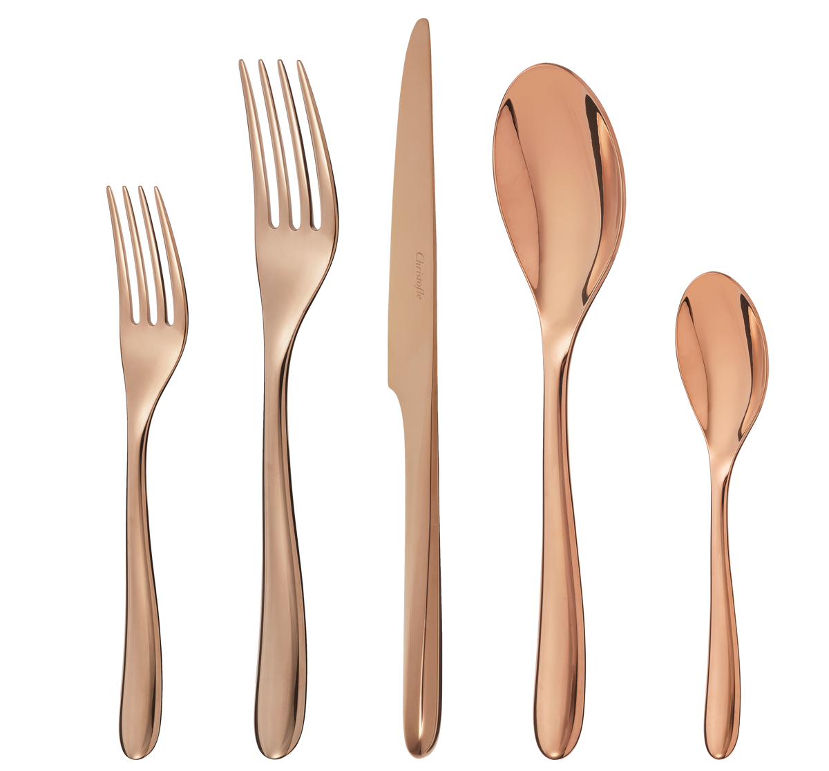 Christofle L'Ame de Christofle Stainless Steel- PVD 5-Piece Place Setting Copper