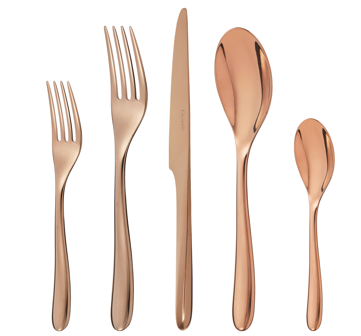 Christofle L'Ame de Christofle Stainless Steel- PVD 5-Piece Place Setting Copper