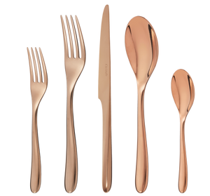 Christofle L'Ame de Christofle Stainless Steel- PVD 5-Piece Place Setting Copper