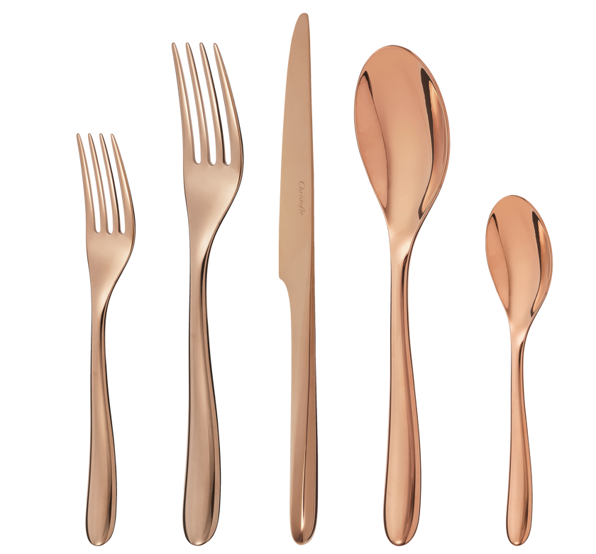 Christofle L'Ame de Christofle Stainless Steel- PVD 5-Piece Place Setting Copper