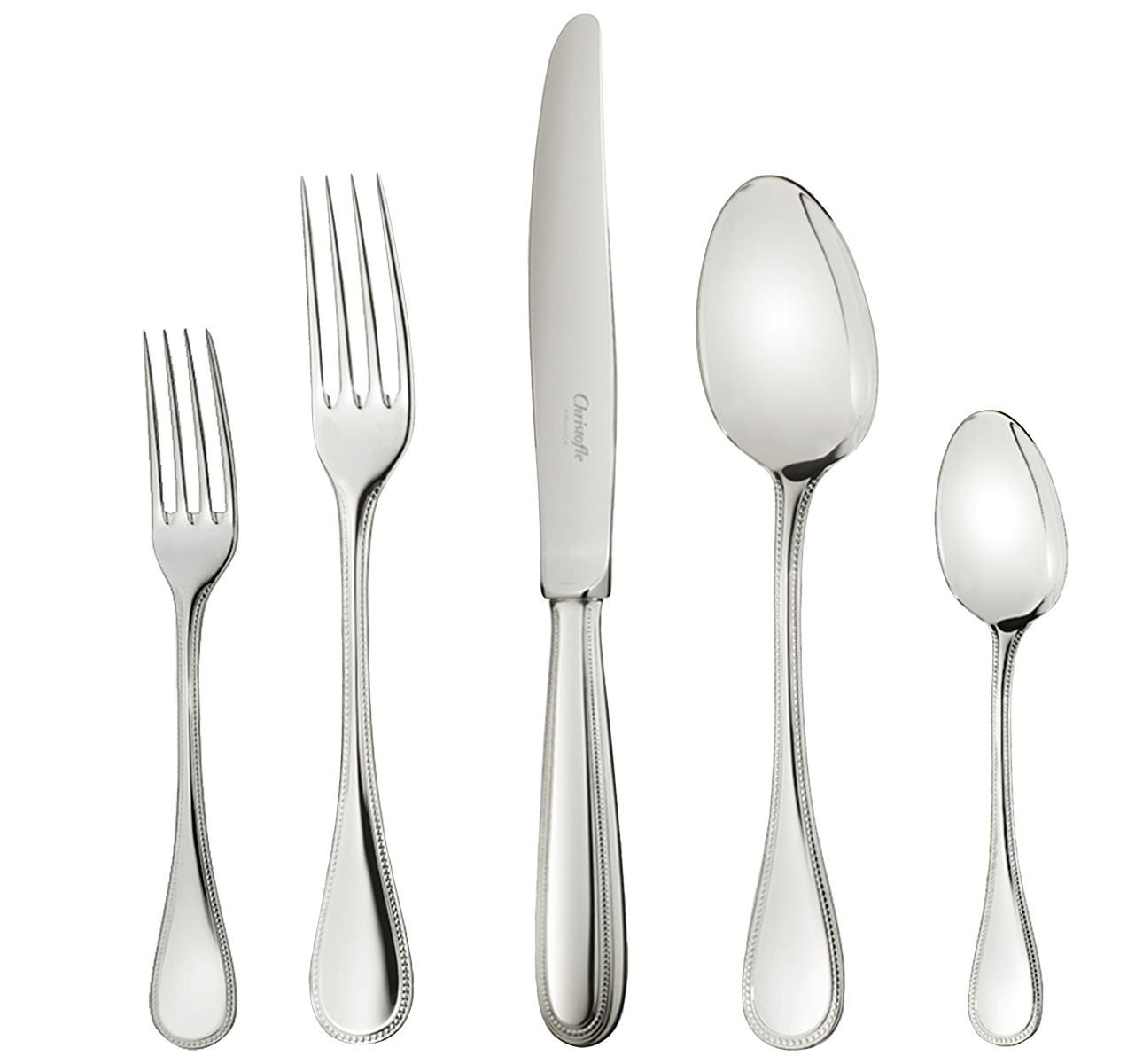 Christofle Perles Stainless Steel Cutlery Set