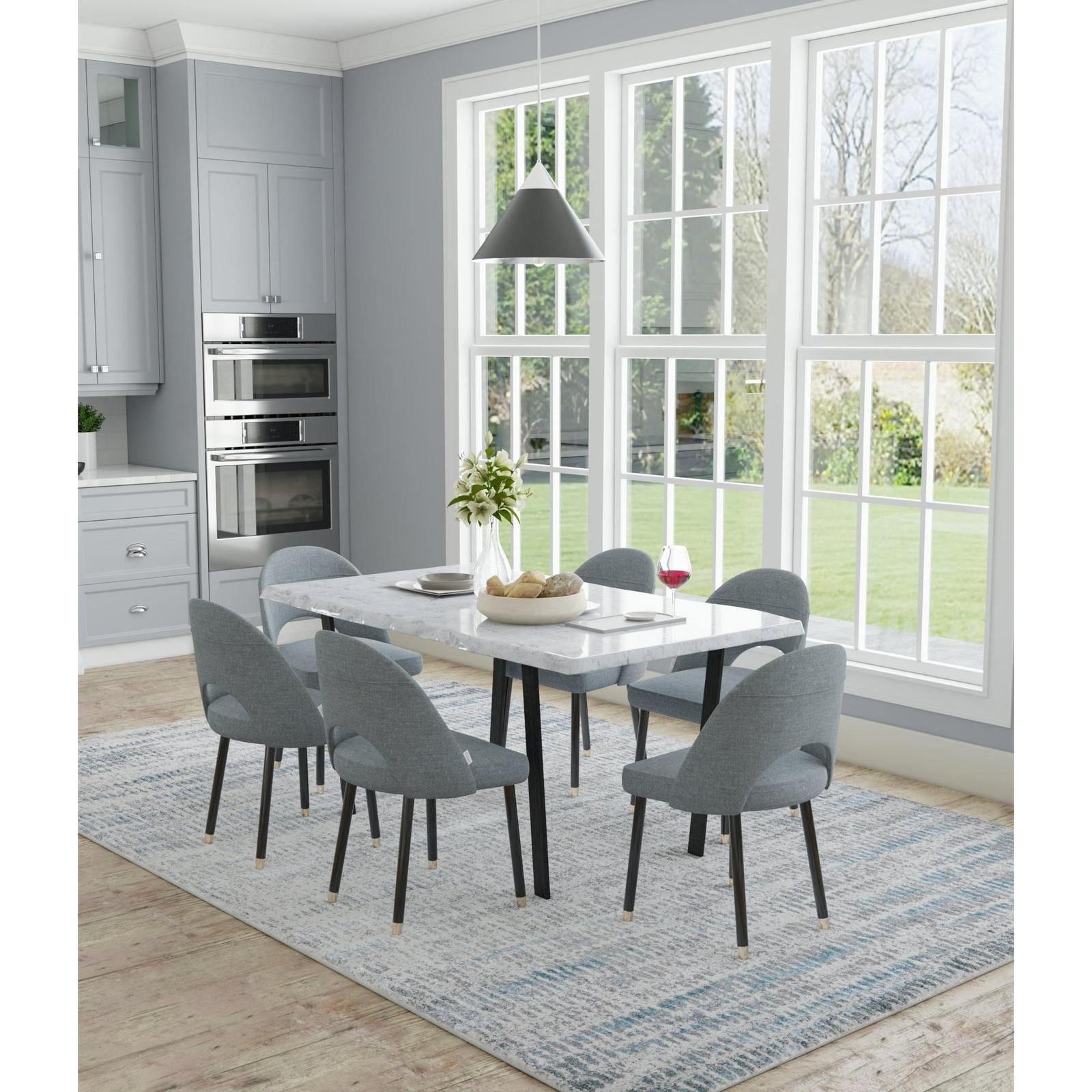 Feizy Azure 3402F Modern Abstract Rug in Blue/Gray/Ivory