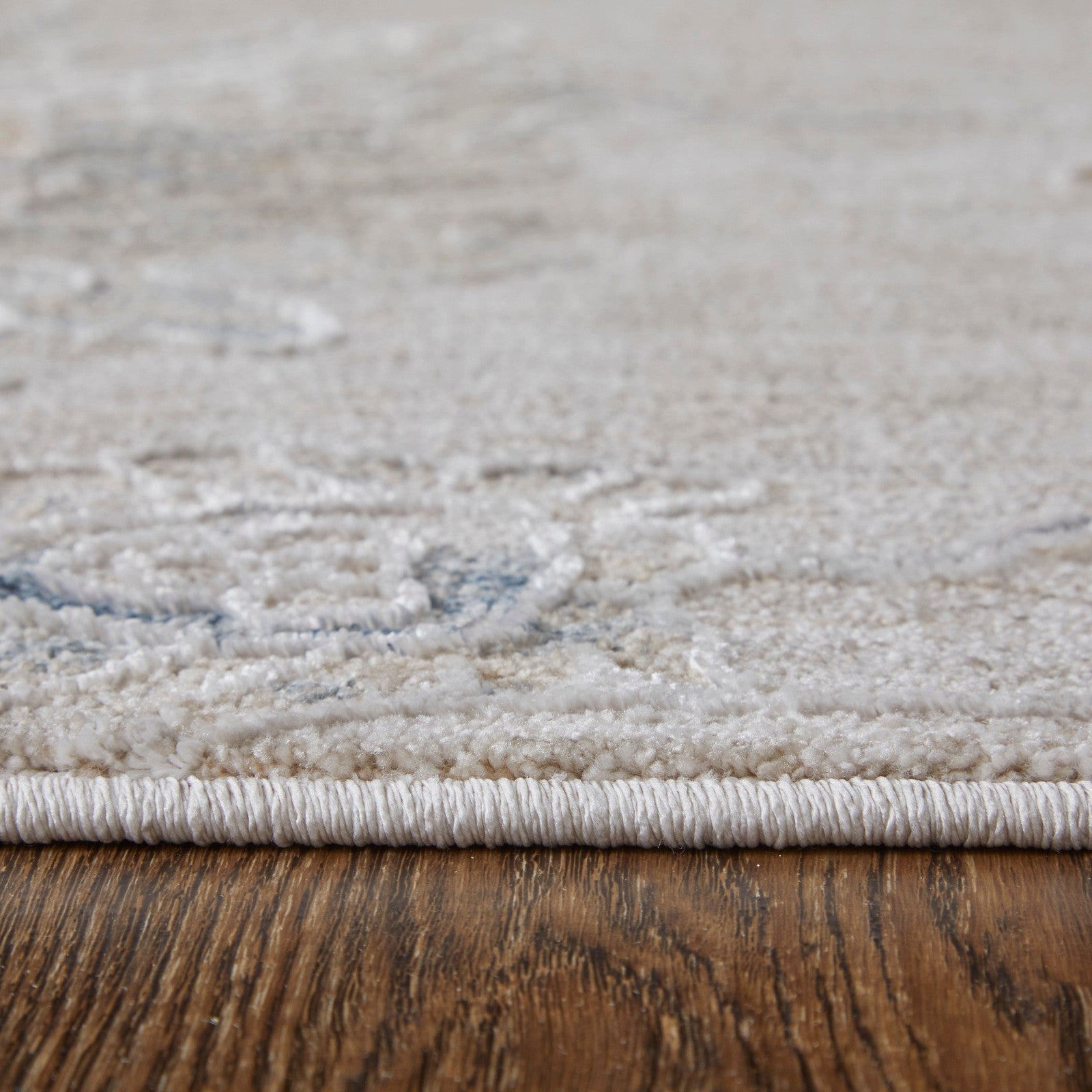 Feizy Pasha 39M9F Transitional Floral & Botanical in Taupe/Ivory/Blue