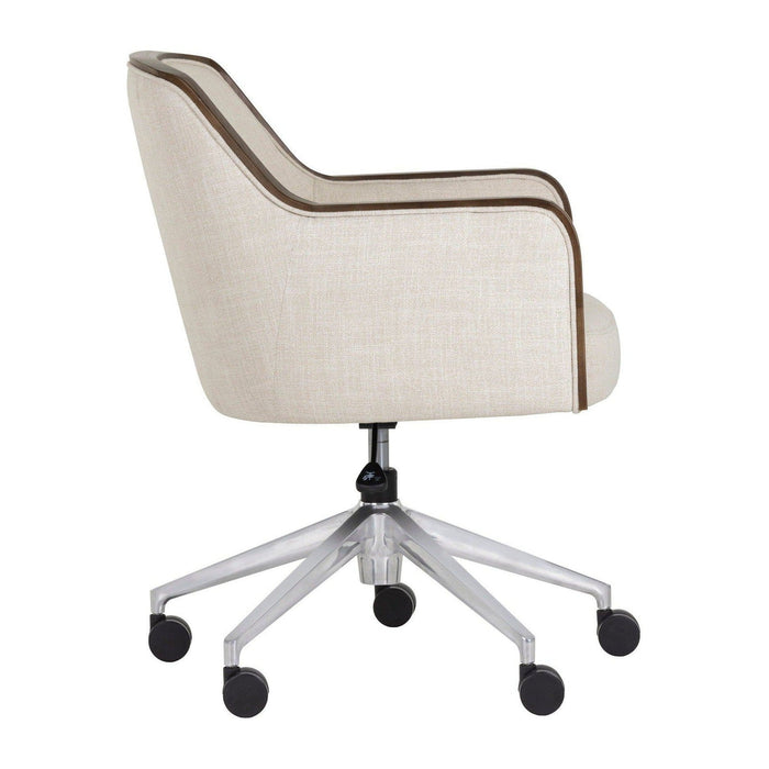 Sunpan Foley Office Chair - Effie Linen