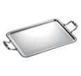 Christofle Malmaison Silver-Plated Rectangular Serving Tray with Handles