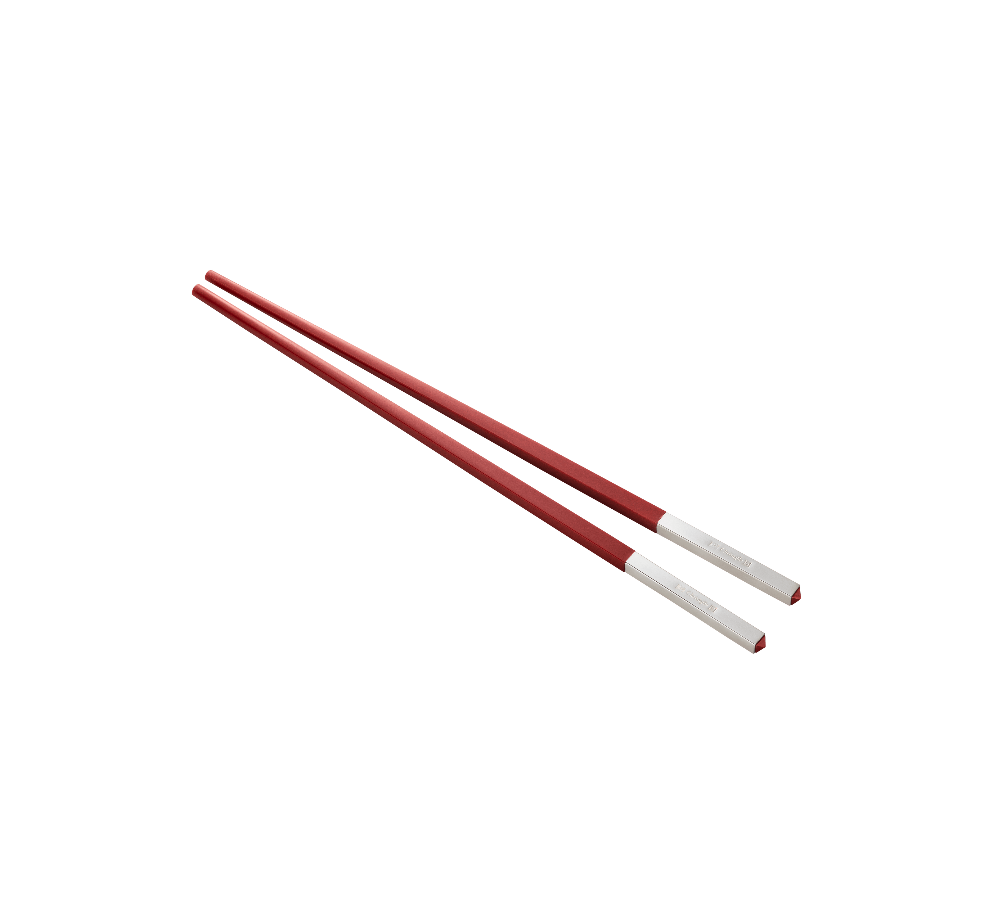Christofle Uni Silver Plated Chinese Chopsticks And Chopstick Rests - Set of 2