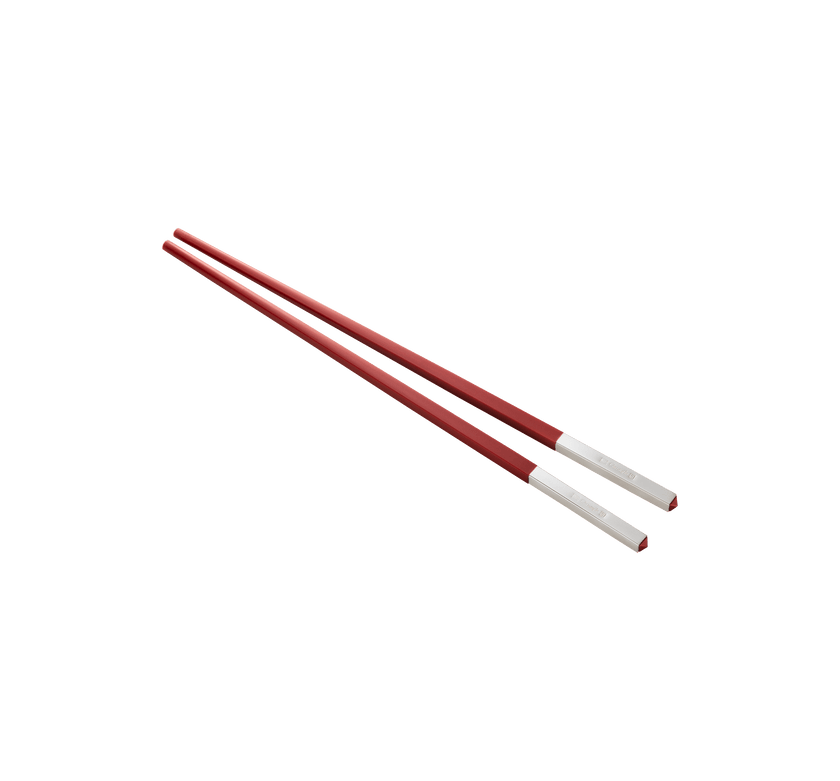 Christofle Uni Silver Plated Chinese Chopsticks And Chopstick Rests - Set of 2
