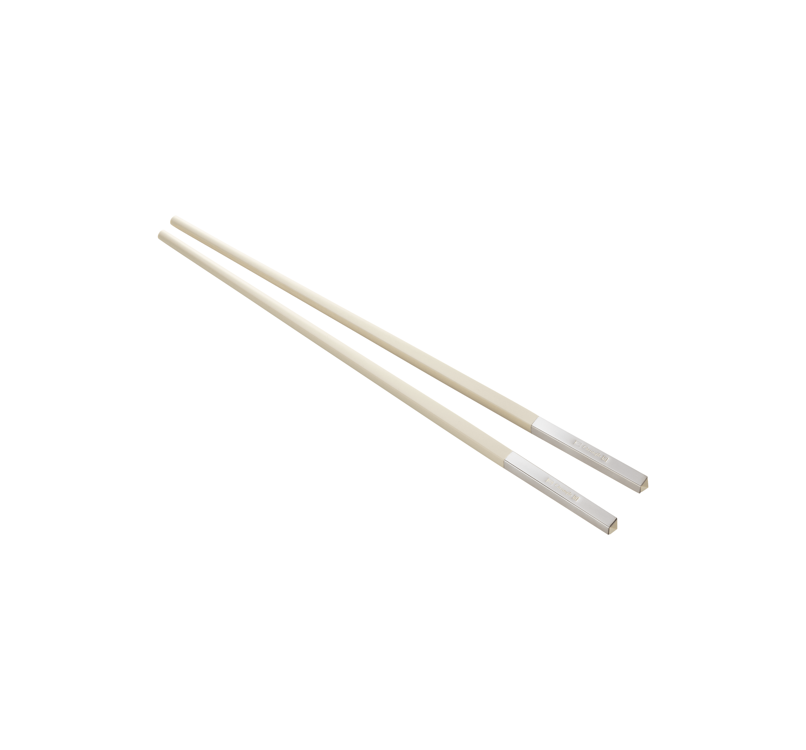 Christofle Uni Silver Plated Chinese Chopsticks And Chopstick Rests - Set of 2