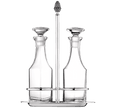 Christofle Malmaison Silver Plated Oil And Vinegar Cruet Set
