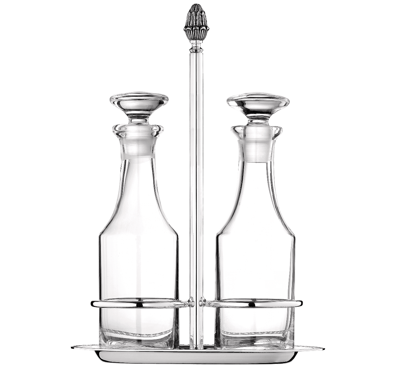Christofle Malmaison Silver Plated Oil And Vinegar Cruet Set