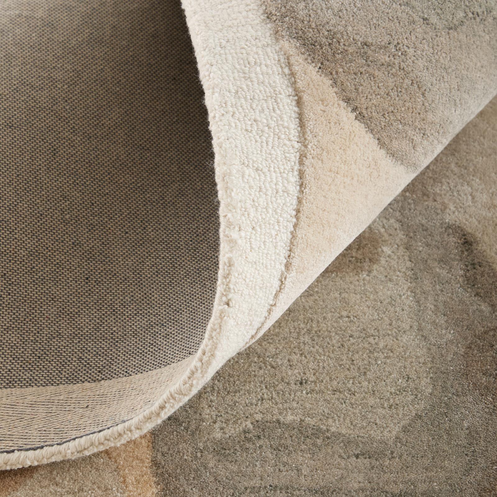 Feizy Kendall 8A61F Modern Abstract Rug in Tan/Gray/Ivory